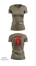 3-509th Parachute Infantry BN Able Nation 10459424 Women's Short Sleeve V-neck Shirt - 22