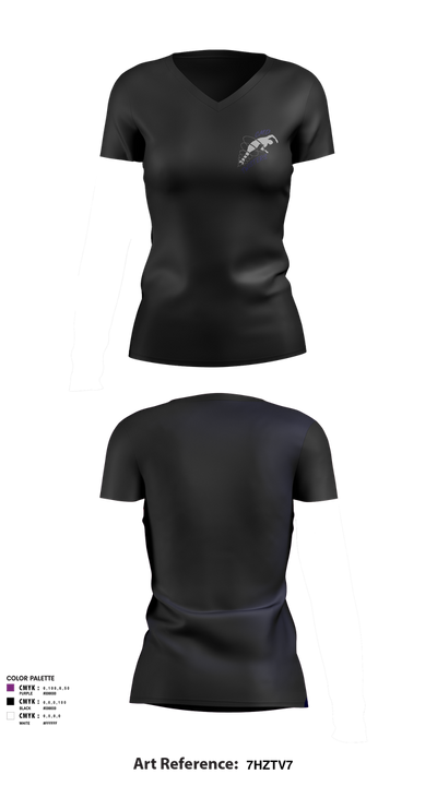 Central Mass Diving 20852807 Women's Short Sleeve V-neck Shirt - 104
