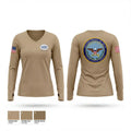 Department of War 48118887 Women's Long Sleeve V-neck Shirt - 1