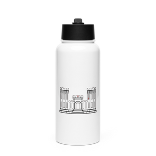 A co 229th Heavy 11453419 Stainless Steel Water Bottle with a Straw Lid