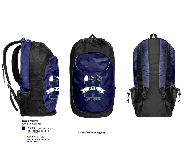 Gear Bag, Hamilton PAL Cheer, Cheer, Teamtime, Team time, sublimation, custom sports apparel, team uniforms, spirit wear, spiritwear, sports uniforms, custom shirts, team store, custom team store, fundraiser sports, apparel fundraiser