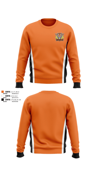 Crew Neck Sweatshirt, Cambridge Tigers, Softball, Teamtime, Team time, sublimation, custom sports apparel, team uniforms, spirit wear, spiritwear, sports uniforms, custom shirts, team store, custom team store, fundraiser sports, apparel fundraiser