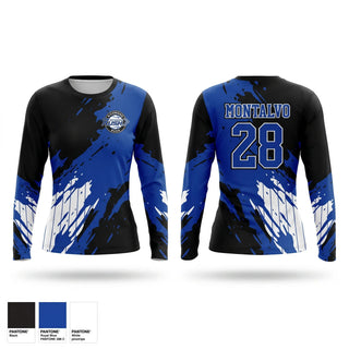 Long Sleeve Performance Shirt, Richmond Rush, Baseball, Teamtime, Team time, sublimation, custom sports apparel, team uniforms, spirit wear, spiritwear, sports uniforms, custom shirts, team store, custom team store, fundraiser sports, apparel fundraiser