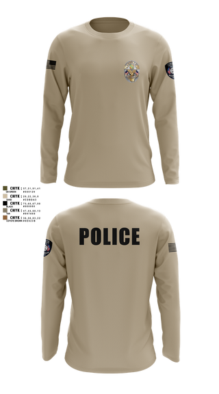 Long Sleeve Performance Shirt, Miami Police Department, , Teamtime, Team time, sublimation, custom sports apparel, team uniforms, spirit wear, spiritwear, sports uniforms, custom shirts, team store, custom team store, fundraiser sports, apparel fundraiser