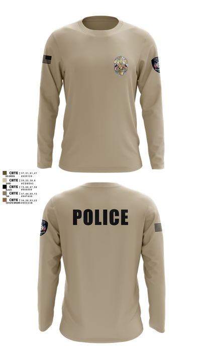 Miami Police Department 44557573 Long Sleeve Performance Shirt 5