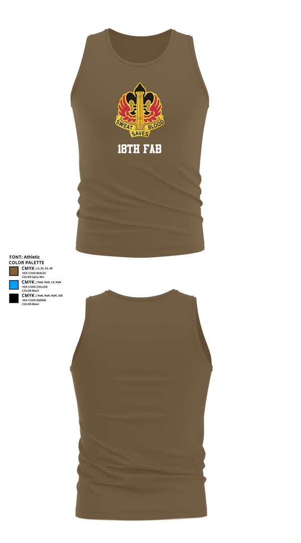Tank Top, 18th FAB, , Teamtime, Team time, sublimation, custom sports apparel, team uniforms, spirit wear, spiritwear, sports uniforms, custom shirts, team store, custom team store, fundraiser sports, apparel fundraiser