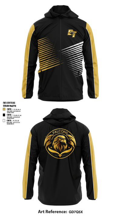 Burlington Township Track Club 19007392 Windbreaker - 1