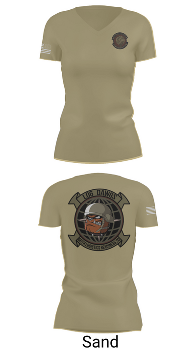60th LRS 59966938 Women's Short Sleeve V-neck Shirt - 88