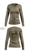 4-1FA 49938583 Women's Long Sleeve V-neck Shirt - 21