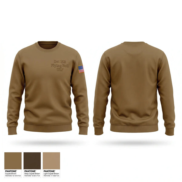 Crew Neck Sweatshirt, Det 158 Flying Bull USF, Air Force, Teamtime, Team time, sublimation, custom sports apparel, team uniforms, spirit wear, spiritwear, sports uniforms, custom shirts, team store, custom team store, fundraiser sports, apparel fundraiser