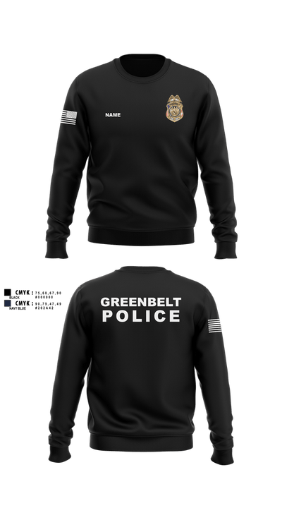 Greenbelt Police Department 4666153 Crew Neck Sweatshirt - 2