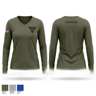 Womens Long Sleeve Vneck Shirt, Gila County Regional SWAT, Police, Teamtime, Team time, sublimation, custom sports apparel, team uniforms, spirit wear, spiritwear, sports uniforms, custom shirts, team store, custom team store, fundraiser sports, apparel fundraiser