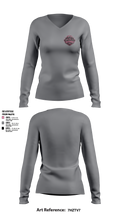 SSA Lady Diamonds Women's Long Sleeve V-neck Shirt - 6