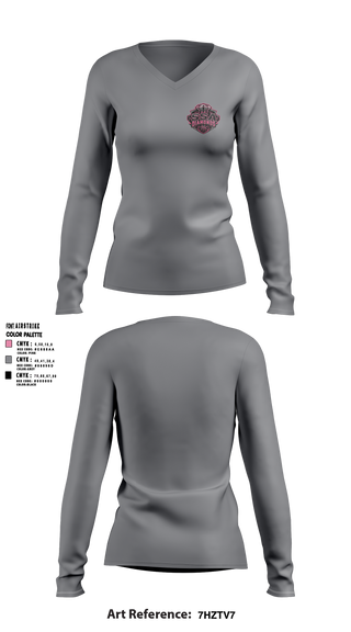 Womens Long Sleeve Vneck Shirt, SSA Lady Diamonds, Women's Basketball, Teamtime, Team time, sublimation, custom sports apparel, team uniforms, spirit wear, spiritwear, sports uniforms, custom shirts, team store, custom team store, fundraiser sports, apparel fundraiser