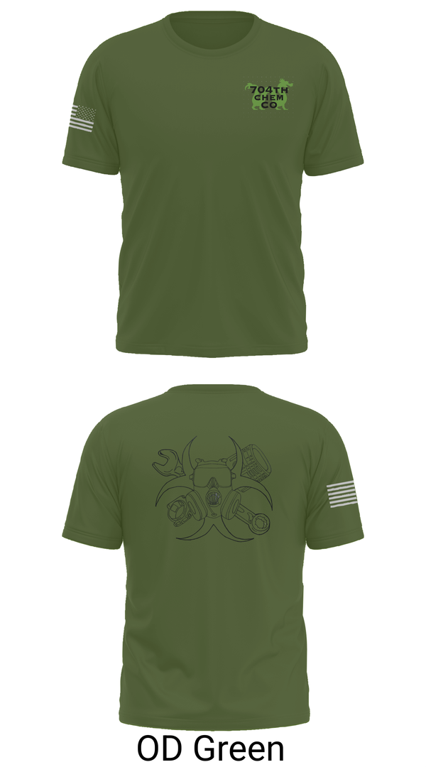 Old School Cotton Feel Shirt, 704th Chem Co, , Teamtime, Team time, sublimation, custom sports apparel, team uniforms, spirit wear, spiritwear, sports uniforms, custom shirts, team store, custom team store, fundraiser sports, apparel fundraiser