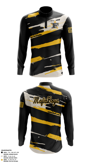 Quarter Zip Jacket, Five Star Mafia, Baseball, Teamtime, Team time, sublimation, custom sports apparel, team uniforms, spirit wear, spiritwear, sports uniforms, custom shirts, team store, custom team store, fundraiser sports, apparel fundraiser