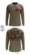 513th Transportation Company 84942366 Long Sleeve Performance Shirt - 105