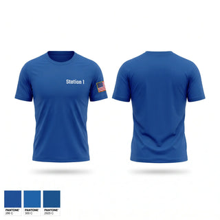 Short Sleeve Performance Shirt, Station 1, Fire Department, Teamtime, Team time, sublimation, custom sports apparel, team uniforms, spirit wear, spiritwear, sports uniforms, custom shirts, team store, custom team store, fundraiser sports, apparel fundraiser