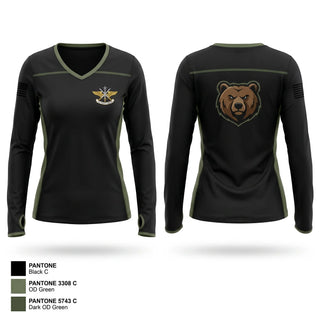 Womens Long Sleeve Vneck Shirt, 330th, Air Force, Teamtime, Team time, sublimation, custom sports apparel, team uniforms, spirit wear, spiritwear, sports uniforms, custom shirts, team store, custom team store, fundraiser sports, apparel fundraiser