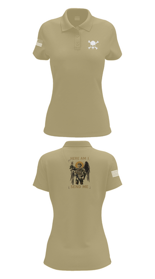 Womens Short Sleeve Performance Polo, Charlie Co., , Teamtime, Team time, sublimation, custom sports apparel, team uniforms, spirit wear, spiritwear, sports uniforms, custom shirts, team store, custom team store, fundraiser sports, apparel fundraiser