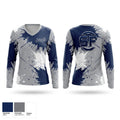 Swing It Fastpitch Women's Long Sleeve V-neck Shirt - 1