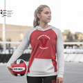 Visitation Blazers Volleyball Women's Long Sleeve V-neck Shirt - 2