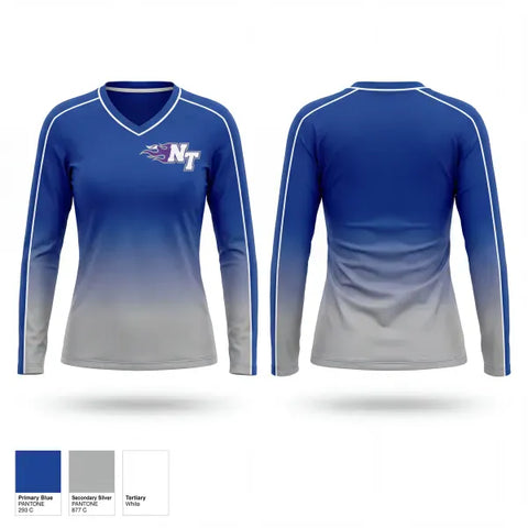 Womens Long Sleeve Vneck Shirt, CAM ShootingCAM Shooting, Field Hockey, Teamtime, Team time, sublimation, custom sports apparel, team uniforms, spirit wear, spiritwear, sports uniforms, custom shirts, team store, custom team store, fundraiser sports, apparel fundraiser