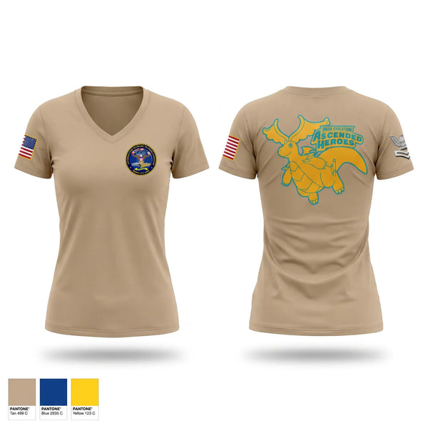 Womens Short Sleeve Vneck Shirt, Information Warfare Training Command Corry Station, Navy, Teamtime, Team time, sublimation, custom sports apparel, team uniforms, spirit wear, spiritwear, sports uniforms, custom shirts, team store, custom team store, fundraiser sports, apparel fundraiser