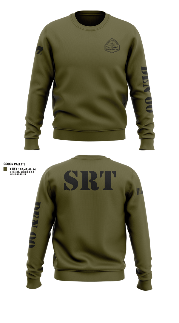 Crew Neck Sweatshirt, Denver Special Response Team, Police, Teamtime, Team time, sublimation, custom sports apparel, team uniforms, spirit wear, spiritwear, sports uniforms, custom shirts, team store, custom team store, fundraiser sports, apparel fundraiser
