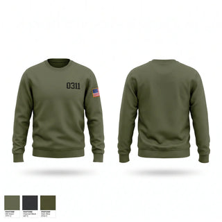 Crew Neck Sweatshirt, 0311, Marines, Teamtime, Team time, sublimation, custom sports apparel, team uniforms, spirit wear, spiritwear, sports uniforms, custom shirts, team store, custom team store, fundraiser sports, apparel fundraiser