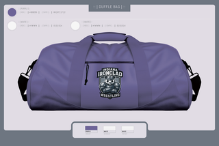 Duffle Bag, Indiana Ironclad Wrestling, Wrestling, Teamtime, Team time, sublimation, custom sports apparel, team uniforms, spirit wear, spiritwear, sports uniforms, custom shirts, team store, custom team store, fundraiser sports, apparel fundraiser
