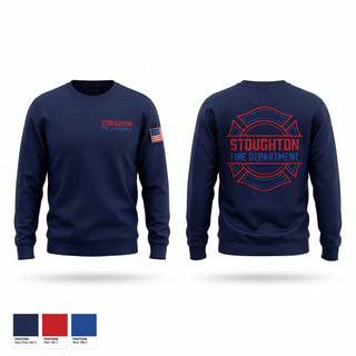 Crew Neck Sweatshirt, Stoughton Fire Department, Fire Department, Teamtime, Team time, sublimation, custom sports apparel, team uniforms, spirit wear, spiritwear, sports uniforms, custom shirts, team store, custom team store, fundraiser sports, apparel fundraiser