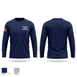 Long Sleeve Performance Shirt, Plymouth Police Department, Police, Teamtime, Team time, sublimation, custom sports apparel, team uniforms, spirit wear, spiritwear, sports uniforms, custom shirts, team store, custom team store, fundraiser sports, apparel fundraiser