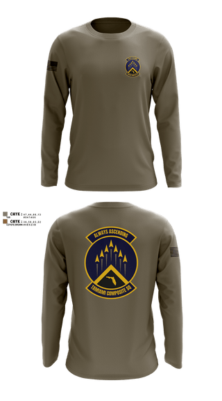 Long Sleeve Performance Shirt, SER-FL-355 TAMIAMI COMPOSITE SQUADRON, , Teamtime, Team time, sublimation, custom sports apparel, team uniforms, spirit wear, spiritwear, sports uniforms, custom shirts, team store, custom team store, fundraiser sports, apparel fundraiser