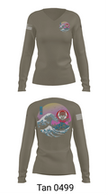ODA 1123 34681510 Women's Long Sleeve V-neck Shirt - 77