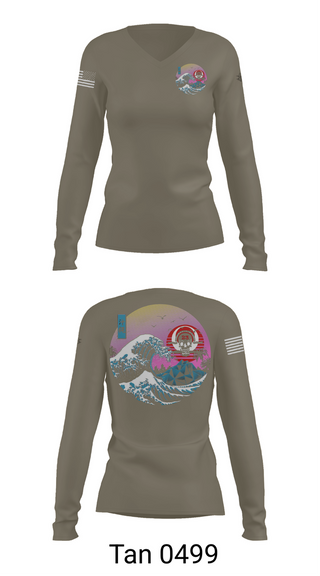 Womens Long Sleeve Vneck Shirt, ODA 1123, , Teamtime, Team time, sublimation, custom sports apparel, team uniforms, spirit wear, spiritwear, sports uniforms, custom shirts, team store, custom team store, fundraiser sports, apparel fundraiser