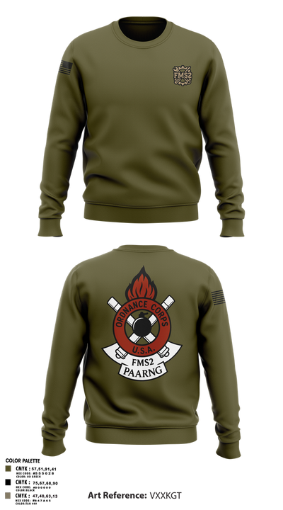 FMS #2 PAARNG 55837415 Crew Neck Sweatshirt - 1