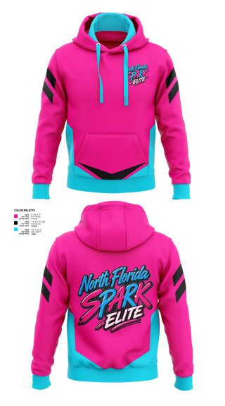 Hoodie, North Florida Spark, Softball, Teamtime, Team time, sublimation, custom sports apparel, team uniforms, spirit wear, spiritwear, sports uniforms, custom shirts, team store, custom team store, fundraiser sports, apparel fundraiser