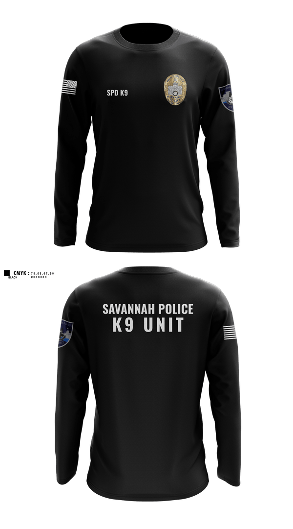 Long Sleeve Performance Shirt, SPD K9, Police, Teamtime, Team time, sublimation, custom sports apparel, team uniforms, spirit wear, spiritwear, sports uniforms, custom shirts, team store, custom team store, fundraiser sports, apparel fundraiser