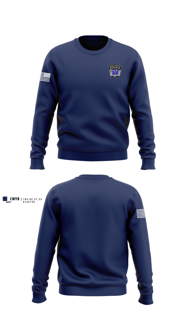 Crew Neck Sweatshirt, Maple Heights Police Department, Police, Teamtime, Team time, sublimation, custom sports apparel, team uniforms, spirit wear, spiritwear, sports uniforms, custom shirts, team store, custom team store, fundraiser sports, apparel fundraiser