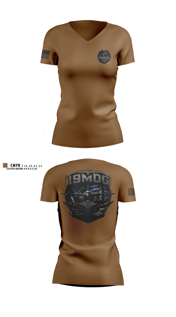 Womens Short Sleeve Vneck Shirt, 19MDG, EMS/EMT, Teamtime, Team time, sublimation, custom sports apparel, team uniforms, spirit wear, spiritwear, sports uniforms, custom shirts, team store, custom team store, fundraiser sports, apparel fundraiser