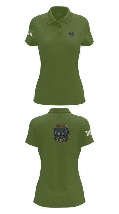 USS TRIPOLI 21275636 Women's Short Sleeve Performance Polo  - 52