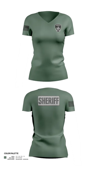 Womens Short Sleeve Vneck Shirt, Sheriff Emergency Response Team, Police, Teamtime, Team time, sublimation, custom sports apparel, team uniforms, spirit wear, spiritwear, sports uniforms, custom shirts, team store, custom team store, fundraiser sports, apparel fundraiser