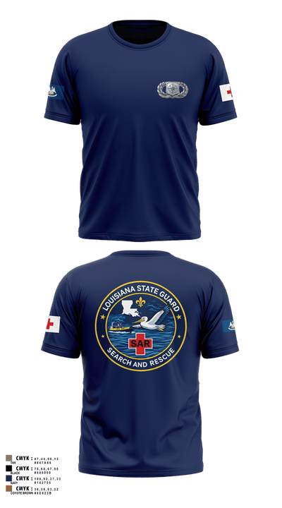 Louisiana State Guard 59908555 Short Sleeve Performance Shirt - 9