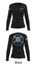 3ID 3BSB BCO 10308771 Women's Long Sleeve V-neck Shirt - 23