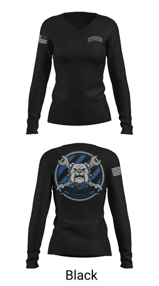 Womens Long Sleeve Vneck Shirt, 3ID 3BSB BCO, Army, Teamtime, Team time, sublimation, custom sports apparel, team uniforms, spirit wear, spiritwear, sports uniforms, custom shirts, team store, custom team store, fundraiser sports, apparel fundraiser