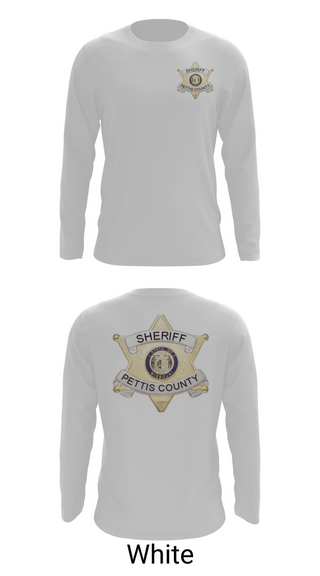 Long Sleeve Performance Shirt, Pettis County Sherrifs Office, Police, Teamtime, Team time, sublimation, custom sports apparel, team uniforms, spirit wear, spiritwear, sports uniforms, custom shirts, team store, custom team store, fundraiser sports, apparel fundraiser