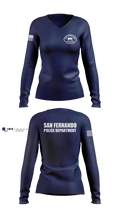 San Fernando Police Department Women's Long Sleeve V-neck Shirt - 5