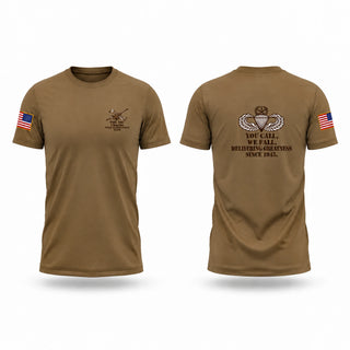 Old School Cotton Feel Shirt, Charlie Mechanics Fox FSC 1-319th AFar, Army, Teamtime, Team time, sublimation, custom sports apparel, team uniforms, spirit wear, spiritwear, sports uniforms, custom shirts, team store, custom team store, fundraiser sports, apparel fundraiser