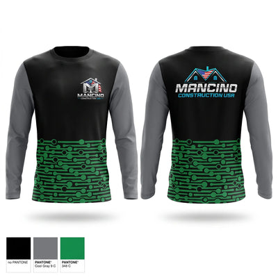 Mancino construction USA Long Sleeve Performance Shirt - 1